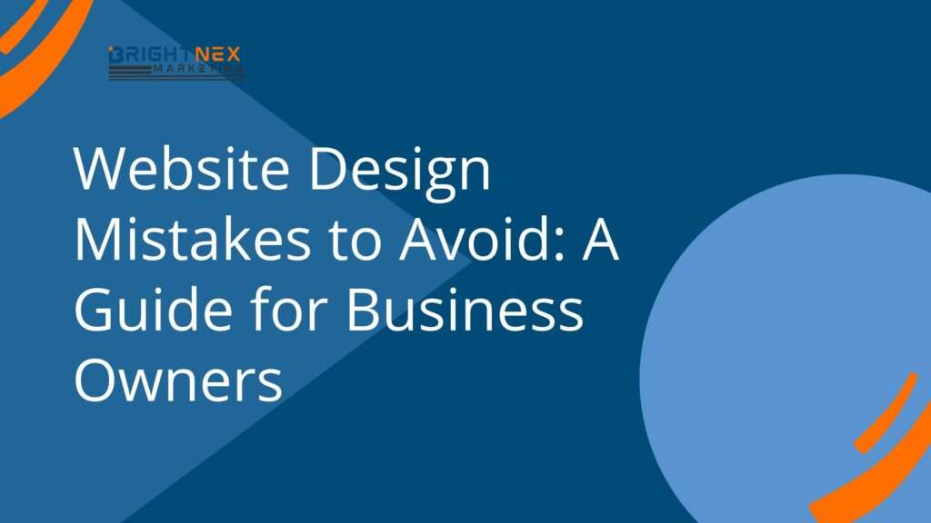 Website Design Mistakes to Avoid